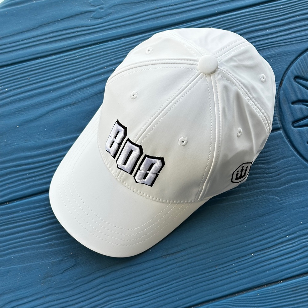 Golf Classic White Cap with Embroidered Logo